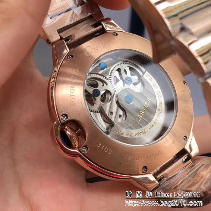 CARTIER卡地亞 最新鏤空 精品男士腕表 WSS0112